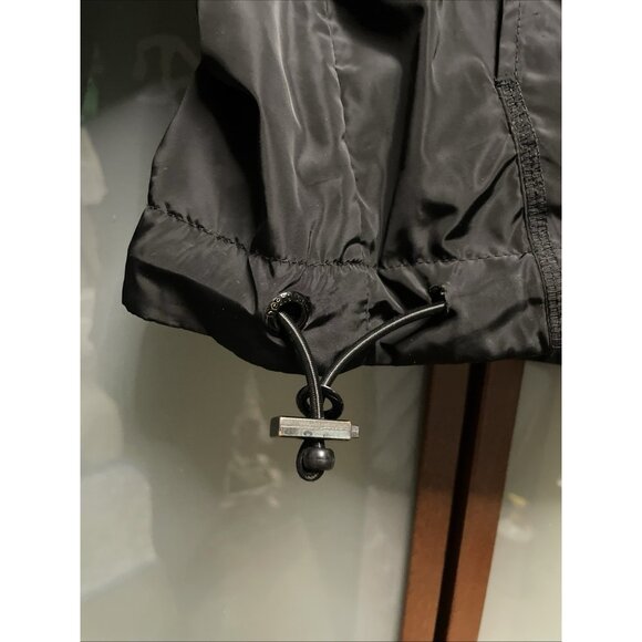 Desigual Black Reversible Hooded Full Zip Up Black Windbreaker Jacket Size S - Picture 9 of 14